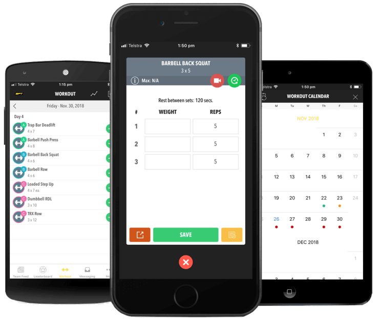 MadLab Performance & TeamBuildr Online Workout Program Mobile Screenshots