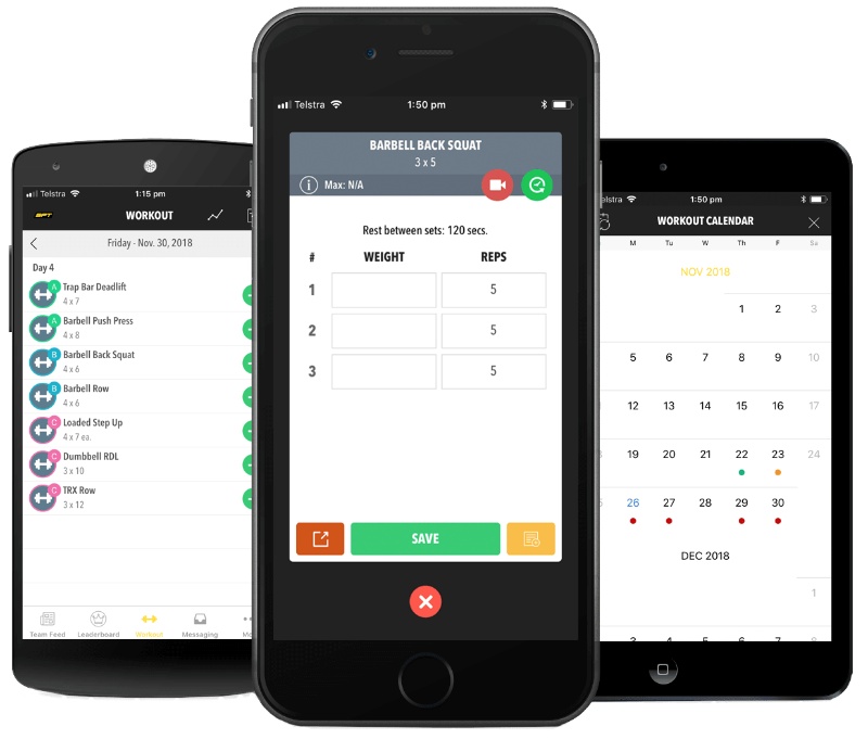 MadLab Performance & TeamBuildr Online Workout Program Mobile Screenshots